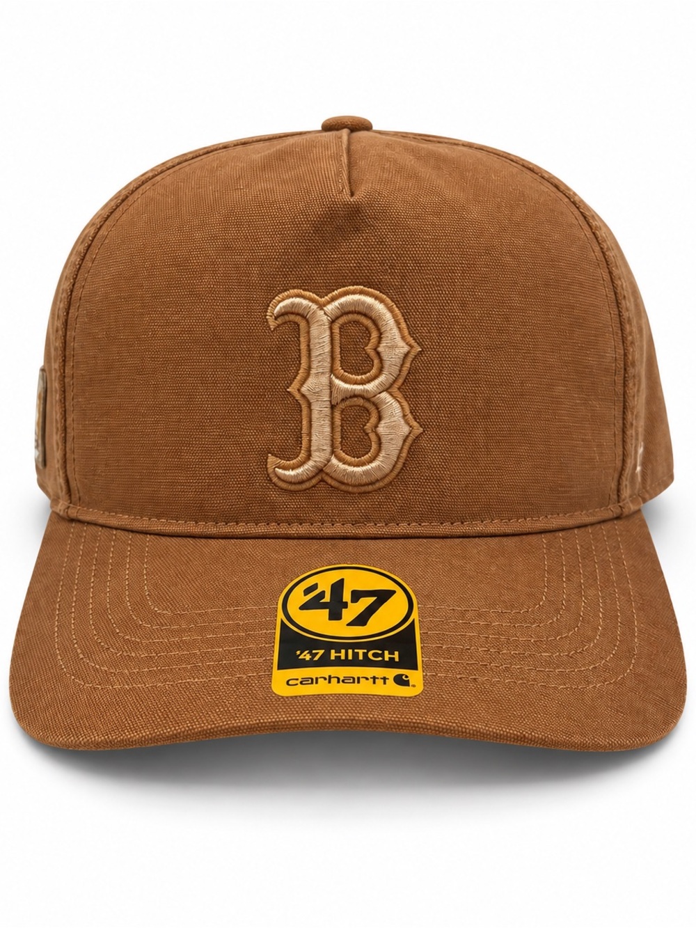 Boston Red Sox '47 X Carhartt MLB Hitch Adjustable Snapback Hat Brown NWT